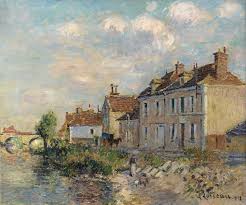 Gustave Loiseau 1865 1935 Le Quai Saint Martin Auxerre Signed G Loiseau And Dated 1912 Lower Right Oi Old Paintings Cityscape Impressionism Painting