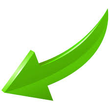 Flecha Verde Curva En Fondo PNG transparente - StickPNG