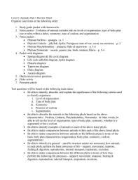 Animal Phyla Lab