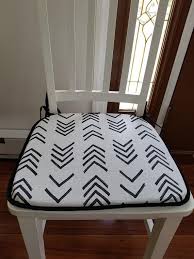 Flat Chair Pad Seat Cushion African Mudcloth Inspired Print Barstool Cushion Chair Cushions Chair Mud Cloth