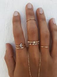 Rings And Their Meaning Based On Which Finger We Wear Them In 2020 Moonstone Engagement Ring Rose Gold Rose Engagement Ring Three Stone Engagement Rings