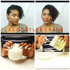 How To Turn Eco Styler Gel Into A Moisturizing Hair Cream W Coconut Oil Two Stand Twist Out Demo Eco Styler Gel Hair Cream Natural Hair Styles