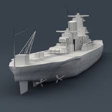 Battleship Yamato 3d Model 3d Model Battleship Yamato