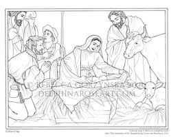 Three kings or coloring book. Catholic Prints Coloring Pages By Delphinaroseart On Etsy