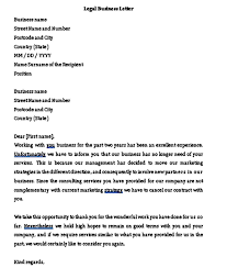 Legal Letter Formal Sample Business Letter Format Legal Letter Marketing Plan Template Business