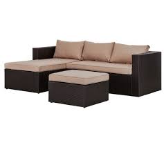 Buy Rattan Effect 3 Seater Mini Corner Sofa Black At Argos Co Uk Visit Argos Co Uk To Shop Online For Garden Cha Outdoor Sectional Sofa Black Sofa Furniture