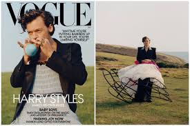 Harry Styles Wears A Dress As He Becomes First Male In 127 Years To Be On The Cover Of Us Vogue Evening Standard