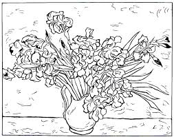 Collection by lori • last updated 2 weeks ago. Still Life Vase With Irises Impressionist Painting By Vincent Van Gogh Printable Coloring Book Page Disegni Da Colorare Artisti Famosi Van Gogh