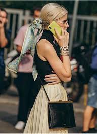 See more ideas about hair scarf styles, scarf hairstyles, hair. Silk Scarf How To Style This Season S Chicest Accessory Editorialist