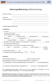 Einfach und schnell individuellen mietvertrag erstellen, als pdf speichern oder ausdrucken. Wohnungs Mietvertrag Staffelmietvertrag Pdf Free Download