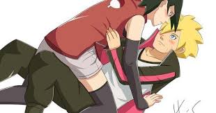 Ambos son una linda pareja con sus dos hijos gemelos mikoto y minato.todos vivian felices, hasta que boruto tiene una pesadilla que puede acabar foto boruto. 3 Momen Romantis Dalam Dunia Shinobi Boruto X Sarada Calon Ilustrasi