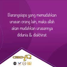 ;<= #alah satu cara untuk men!adi pandai memudahkan urusan orang lain adalah memupuk rasa empati dan toleransi. Barangsiapa Yang Ustazah Siti Nor Bahyah Mahamood Facebook