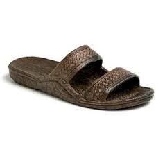 Details About Pali Hawaii Unisex Hawaiian Jesus Jandal Dark Brown Slip On Waterproof Sandals