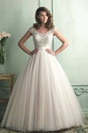 2014 Wedding Dress A Line Bateau Neckline Beaded Bodice With Tulle Skirt Nzd 366 14 Vupegadsbd Voguepromdressesuk Wedding Dresses With Straps Allure Bridal Bodice Wedding Dress