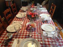 Table Setting For Crab Leg Party