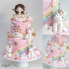First Birthday Happy Cake Images For Girls Happy 1st Birthday Therese Apocketfullofsweetness Birthdaycake Unicorncake Ca Unicorn Birthday Cake 1st Birthday Cake For Girls 1st Birthday Cakes