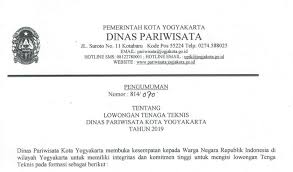 Karena dinas pariwisata memberikan rekomendasi. Dinas Pariwisata Kota Yogyakarta