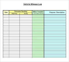 Image Result For Mileage Log Mileage Chart Vehicle
