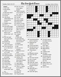 Lively Free Printable New York Times Crossword Puzzles