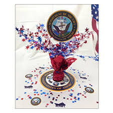 Don't forget to include a military retirement banner from party banners in your retirement party celebration decorations. Armed Forces Party Supplies Us Navy Celebration