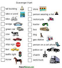 Car Scavenger Hunt Road Trip With Kids Road Trip Scavenger Hunt Road Trip Fun