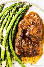 With a thicker cut of meat, you would need to put the meat in first and then add the veggies to the pan later. Juicy Baked Pork Chops Super Easy Recipe The Endless Meal