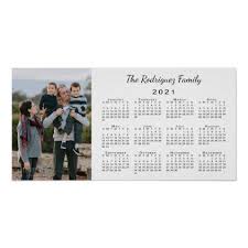 Custom Photo And Name 2021 Calendar Poster Zazzle Com In 2020 Calendar Poster Custom Posters Calendar