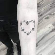 Check spelling or type a new query. Barbed Wire Heart Tattoo Inked On The Left Forearm Neck Tattoo Small Tattoos Tattoos