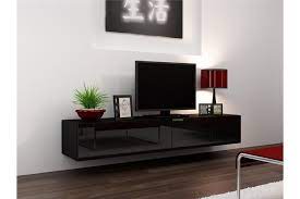 Meuble tv suspendu noir duccio 4. Meuble Tv Design Suspendu Vito 180cm Chloe Design