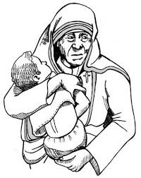 Blessed mother teresa drawing coloring book png, clipart, adult, area, arm, art, artwork free png download. Mother Teresa Drawing Sketch Template Mother Teresa Teresa Mother