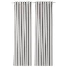 Majgull Room Darkening Curtains 1 Pair Light Gray 57x98 Ikea