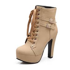 High heel boots for girls. Mcckle Plus Size Ankle Boots Women Platform High Heels Female Lace Up Women S Shoes Buckle Woman Short Boot Ladies Footwear Ankle Boots For Women Boots For Womanshort Boots Aliexpress