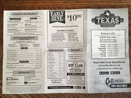 Menu items and prices are subject to change without prior notice. Texas Roadhouse Menu Picture Of Texas Roadhouse Fairfield Tripadvisor