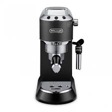 Choose between a flat bottom basket to boost floral, dried fruit and cocoa notes or a semi conical basket for brighter, citrus and berry notes, with the precision brewer coffee maker. De Longhi Dedica Deluxe Black Manual Espresso Machine