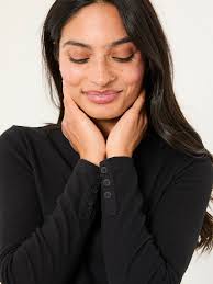 Buy FatFace Callie Black Long Sleeve Round Neck Top from Next USA