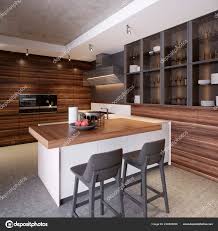 two chairs modern kitchen