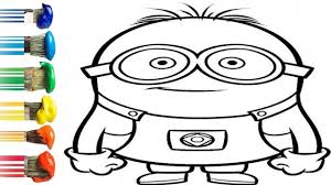 Glitter Minions Coloring And Drawing For Kids Toddlers Fun Toy Art Learn Colors Https Youtu Be Xio10fuup6m