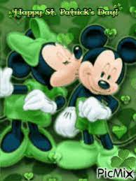 Minnie Kissing Mickey Happy St Patricks Day Notesradar