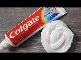 Diy slime ohne kleber, waschmittel und borax. Colgate Toothpaste Slime With Sugar No Glue No Borax Vozeli Com