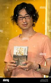 Tokyo, Japan. 16th July, 2015. Author Akira Higashiyama attends the  Japanese literature award ceremony in downtown Tokyo on July 16, 2015.  Japanese comedian Akira Higashiyama was a joint winner of the 153rd