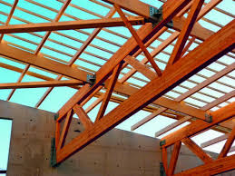 Batiment Chantier Des Poutres De 25 Metres De Portee Maison Ossature Bois Poutre Bois Charpente Bois