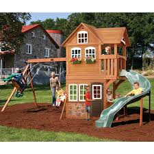 Backyard Playsets Outdoor Walmart Playsets Swing Sets Lowes Wood Playsets Backyard Playground Backyard Play Playset Outdoor