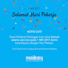 Victory here will equal the. Maideasy Notis Cuti Khidmat Pelanggan Kami Akan Facebook