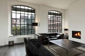 Timeless design in living room, bathroom and on a terrace. What Color Tile Goes With A Black Leather Sofa