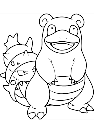We have color by numbers coloring pages for children, preschoolers and adults. Slowbro No 80 Pokemon Generation I All Pokemon Coloring Pages Kids Coloring Pages