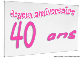 Souhait Anniversaire Femme 40 Ans Brittaney