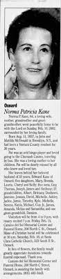 Obituary for Norma Patricia Kane