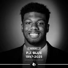 We received some heartbreaking news today. Praying for P.j. Blue's friends  and family.