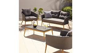 Capri 4 Piece Sofa Set Read Reviews And Buy Online At George At Asda Shop From Our Latest Range I Garden Sofa Set Outdoor Furniture Sets Diy Garden Furniture