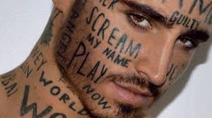 The most common cheek tattoos material is metal. Model Vin Los Has Tattooed His Face So That People Will Take Notice Of Him It S Sort Of Working Huffpost Uk Life